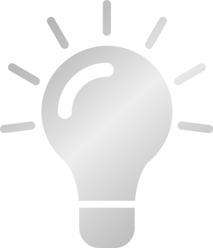 Silver Light Bulb Icon png
