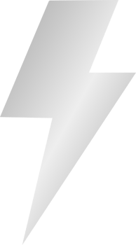 Silver Lightning Bolt Icon png