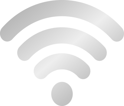 Silver Wifi Icon png