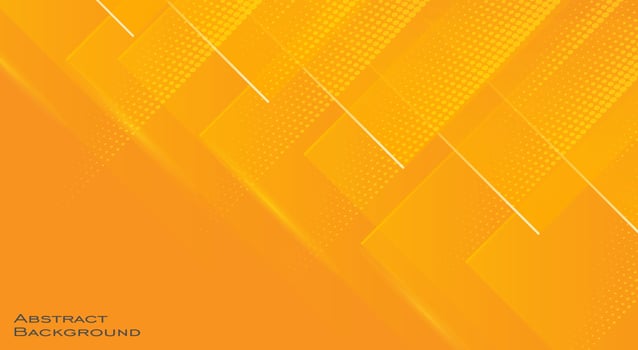 Abstract background with geometric shapes and frame on yellow color vector