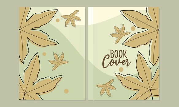 cute page cover book set. abstract and floral design beauty.design in A4. For notebooks, planners, brochures,childern books, catalogs etc vector