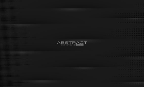 Abstract black background with slice effect and halftone dots vector