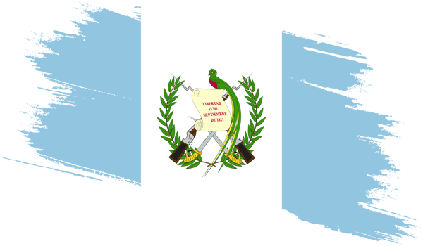 Guatemala flag with grunge texture png