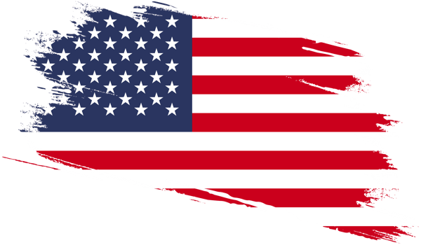 United States of America flag with grunge texture png