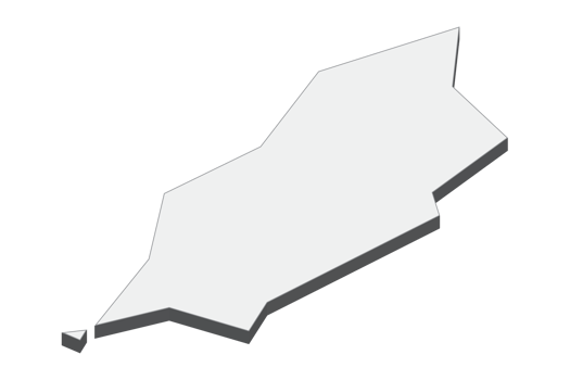 3D map illustration of Isle Of Man png