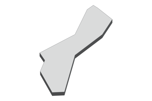 3D map illustration of Guam png