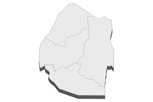 3D map illustration of Eswatini Swaziland png