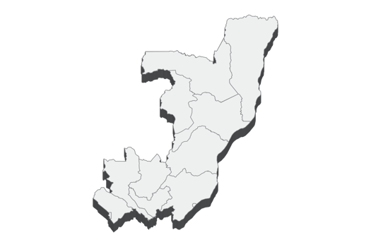 3D map illustration of Congo png