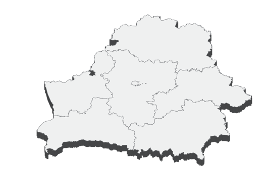3D map illustration of Belarus png