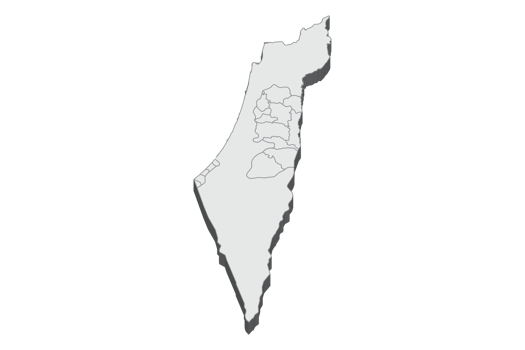 3D map illustration of Palestine png