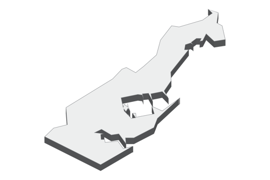 3D map illustration of Monaco png