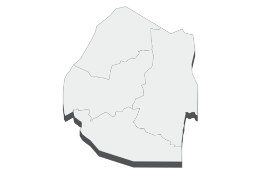 3D map illustration of Swaziland png