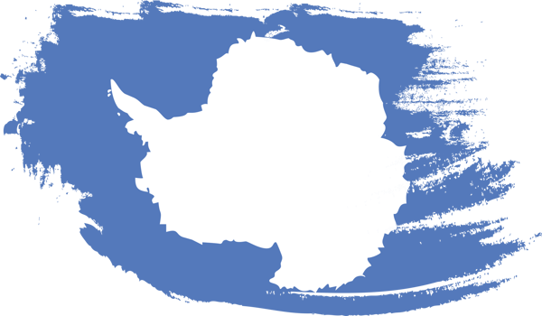 Antarctica flag with grunge texture png