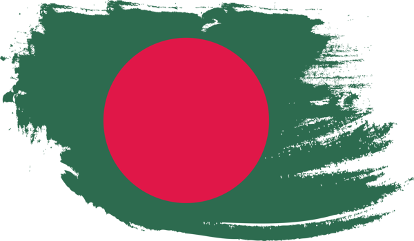 Bangladesh flag with grunge texture png