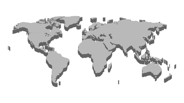 World map template with continents, North and South America, Europe and Asia, Africa and Australia png