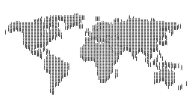 World map template with continents, North and South America, Europe and Asia, Africa and Australia png
