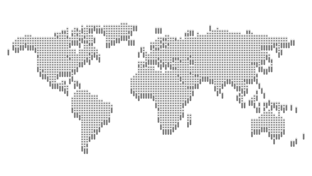 World map template with continents, North and South America, Europe and Asia, Africa and Australia png