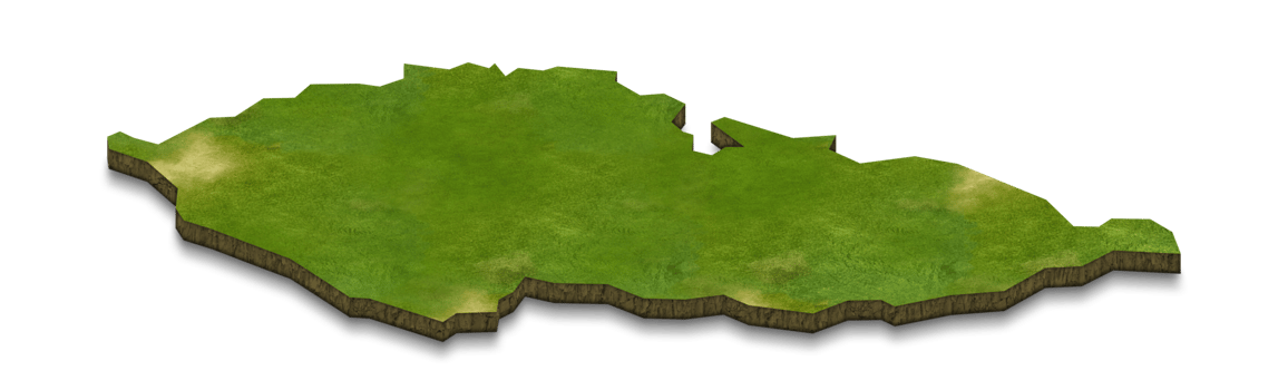 3D map illustration of czech republic png