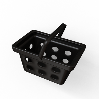 Black Friday Shopping cart 3d png