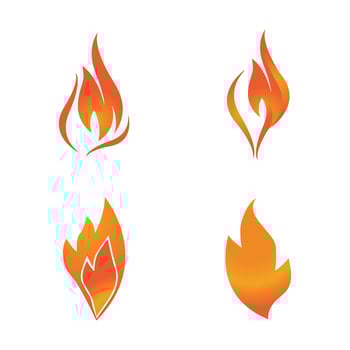 Fire flame Logo vector, Oil, gas and energy logo concept vector