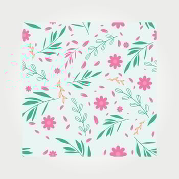 vector seamless pattern floral ornament