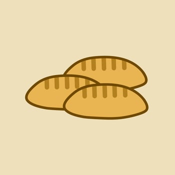 toast bread vector Illustration