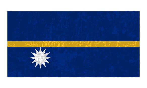 Nauru flag, official colors and proportion. Vector illustration.