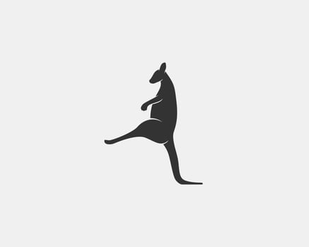 kangaroo vector silhouette