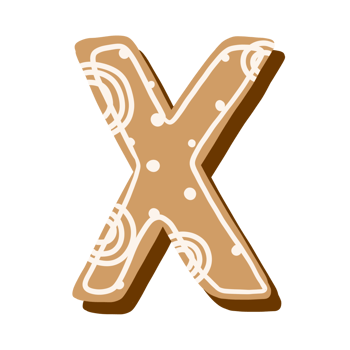 Christmas Cookie Alphabet png