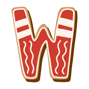 Christmas Cookie Alphabet png