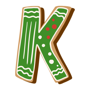 Christmas Cookie Alphabet png