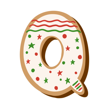 Christmas Cookie Alphabet png