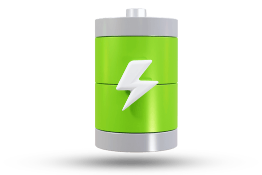3d battery sign png