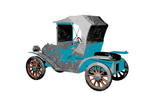 Classic style vintage car png