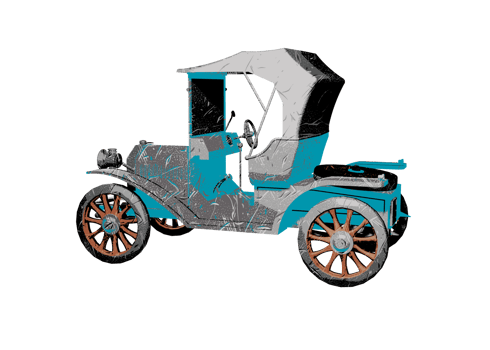Classic style vintage car png