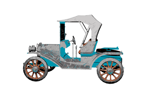 Classic style vintage car png