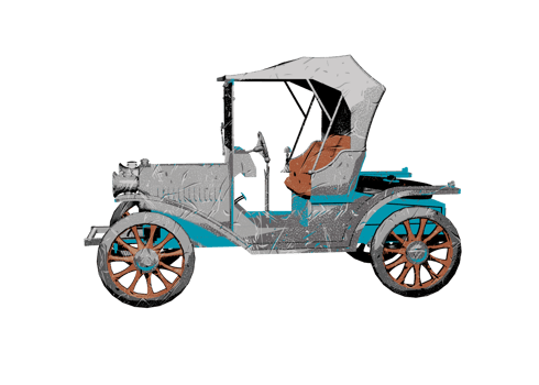 Classic style vintage car png