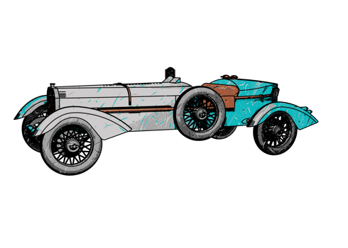 Old style classic car png