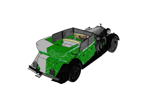 Old style classic car png