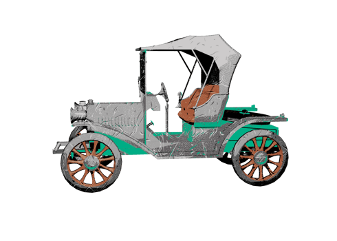 Old style classic car png