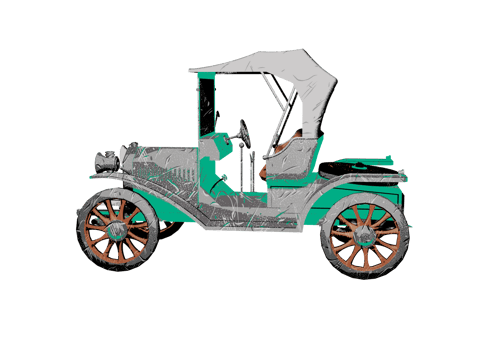 Old style classic car png
