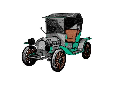 Old style classic car png