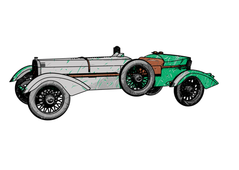 Classic style vintage car png