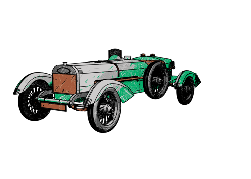 Classic style vintage car png