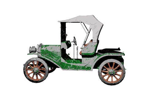 Classic style vintage car png