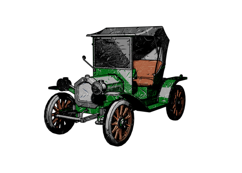 Classic style vintage car png