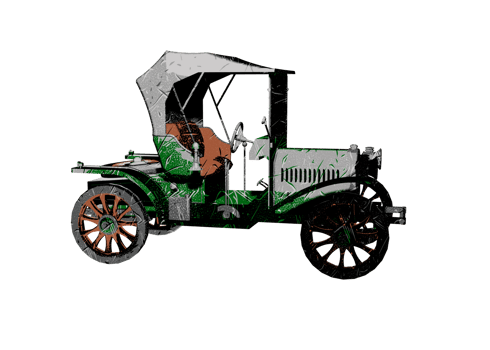 Classic style vintage car png