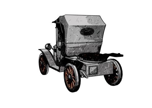 Classic style vintage car png