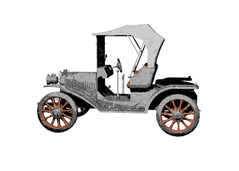 Classic style vintage car png
