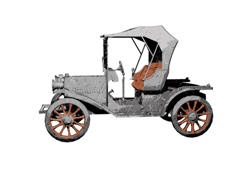Classic style vintage car png